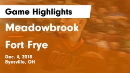 Meadowbrook  vs Fort Frye  Game Highlights - Dec. 4, 2018