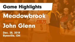 Meadowbrook  vs John Glenn  Game Highlights - Dec. 28, 2018