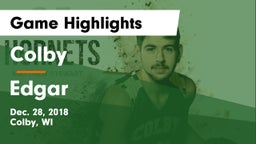 Colby  vs Edgar  Game Highlights - Dec. 28, 2018