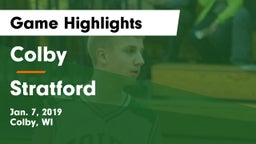 Colby  vs Stratford  Game Highlights - Jan. 7, 2019