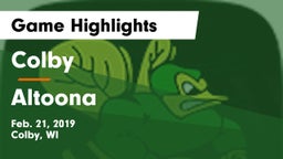 Colby  vs Altoona  Game Highlights - Feb. 21, 2019