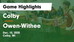 Colby  vs Owen-Withee  Game Highlights - Dec. 15, 2020