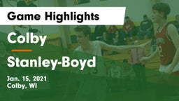 Colby  vs Stanley-Boyd  Game Highlights - Jan. 15, 2021