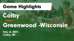 Colby  vs Greenwood -Wisconsin Game Highlights - Feb. 8, 2021