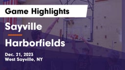 Sayville  vs Harborfields  Game Highlights - Dec. 21, 2023