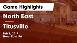 North East  vs Titusville Game Highlights - Feb 8, 2017
