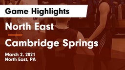 North East  vs Cambridge Springs  Game Highlights - March 2, 2021