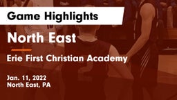 North East  vs Erie First Christian Academy  Game Highlights - Jan. 11, 2022