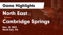North East  vs Cambridge Springs  Game Highlights - Dec. 20, 2022