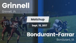 Matchup: Grinnell vs. Bondurant-Farrar  2017