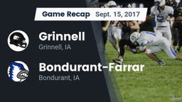Recap: Grinnell  vs. Bondurant-Farrar  2017