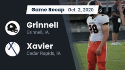 Recap: Grinnell  vs. Xavier  2020