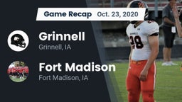 Recap: Grinnell  vs. Fort Madison  2020
