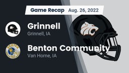 Recap: Grinnell  vs. Benton Community 2022