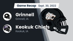Recap: Grinnell  vs. Keokuk Chiefs 2022