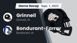 Recap: Grinnell  vs. Bondurant-Farrar  2023
