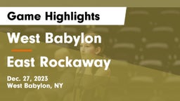 West Babylon  vs East Rockaway  Game Highlights - Dec. 27, 2023