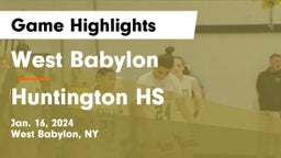 West Babylon  vs Huntington HS Game Highlights - Jan. 16, 2024