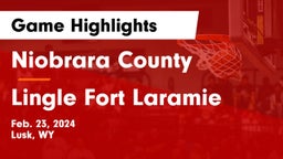 Niobrara County  vs Lingle Fort Laramie Game Highlights - Feb. 23, 2024