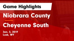 Niobrara County  vs Cheyenne South  Game Highlights - Jan. 3, 2019