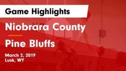 Niobrara County  vs Pine Bluffs  Game Highlights - March 2, 2019