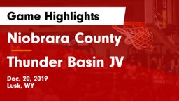 Niobrara County  vs Thunder Basin  JV Game Highlights - Dec. 20, 2019