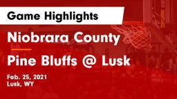 Niobrara County  vs Pine Bluffs @ Lusk Game Highlights - Feb. 25, 2021