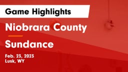Niobrara County  vs Sundance  Game Highlights - Feb. 23, 2023