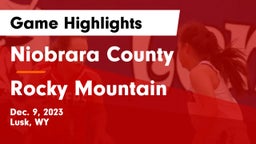 Niobrara County  vs Rocky Mountain  Game Highlights - Dec. 9, 2023