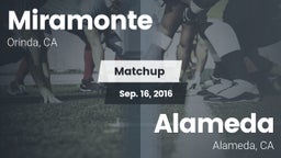 Matchup: Miramonte High vs. Alameda  2016