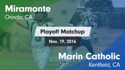 Matchup: Miramonte High vs. Marin Catholic  2016