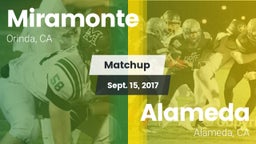 Matchup: Miramonte High vs. Alameda  2017