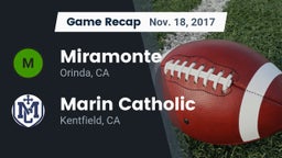 Recap: Miramonte  vs. Marin Catholic  2017