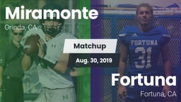 Matchup: Miramonte High vs. Fortuna  2019