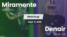 Matchup: Miramonte High vs. Denair  2020