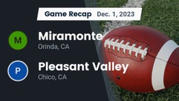 Recap: Miramonte  vs. Pleasant Valley  2023