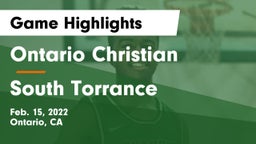Ontario Christian  vs South Torrance Game Highlights - Feb. 15, 2022