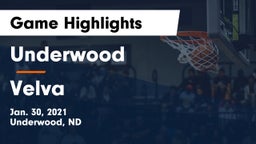 Underwood  vs Velva  Game Highlights - Jan. 30, 2021