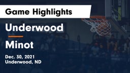 Underwood  vs Minot  Game Highlights - Dec. 30, 2021
