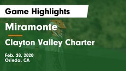 Miramonte  vs Clayton Valley Charter  Game Highlights - Feb. 28, 2020