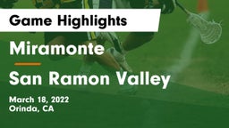 Miramonte  vs San Ramon Valley  Game Highlights - March 18, 2022