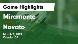 Miramonte  vs Novato  Game Highlights - March 7, 2023