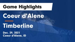 Coeur d'Alene  vs Timberline  Game Highlights - Dec. 29, 2021