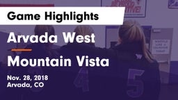 Arvada West  vs Mountain Vista  Game Highlights - Nov. 28, 2018