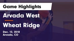 Arvada West  vs Wheat Ridge Game Highlights - Dec. 12, 2018