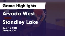 Arvada West  vs Standley Lake  Game Highlights - Dec. 15, 2018