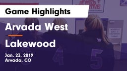 Arvada West  vs Lakewood  Game Highlights - Jan. 23, 2019