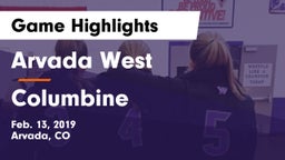 Arvada West  vs Columbine  Game Highlights - Feb. 13, 2019