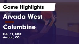 Arvada West  vs Columbine  Game Highlights - Feb. 19, 2020