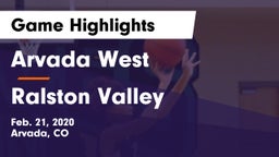 Arvada West  vs Ralston Valley  Game Highlights - Feb. 21, 2020